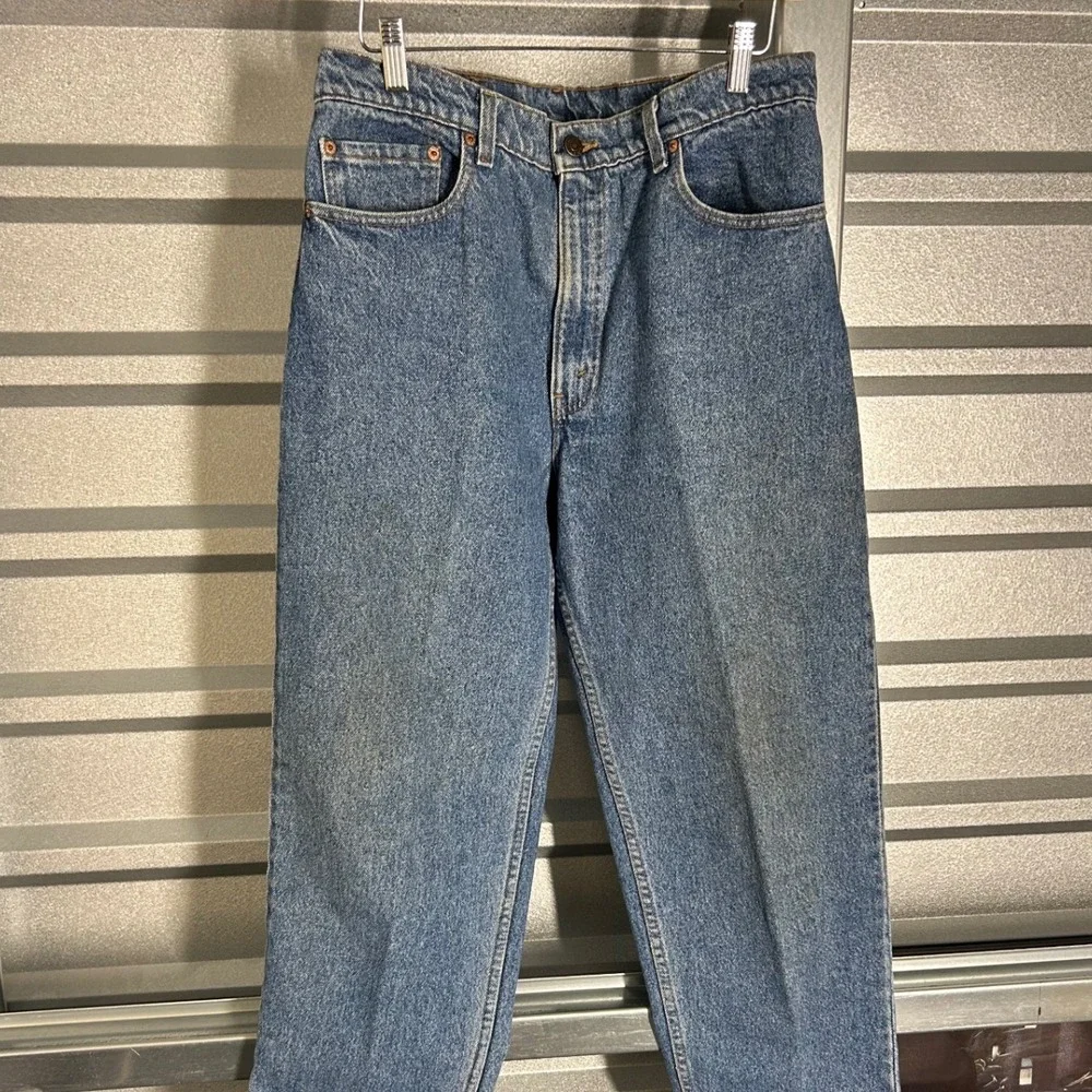 VINTAGE Levis 550 Jeans Mens 36x32 Blue Relaxed Fit Tapered Leg Denim